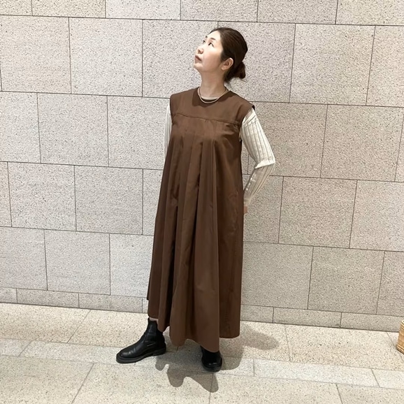 �y�ʐ^�z�y�g��161cm�zH& by POOL Sleeveless One-Piece Brown