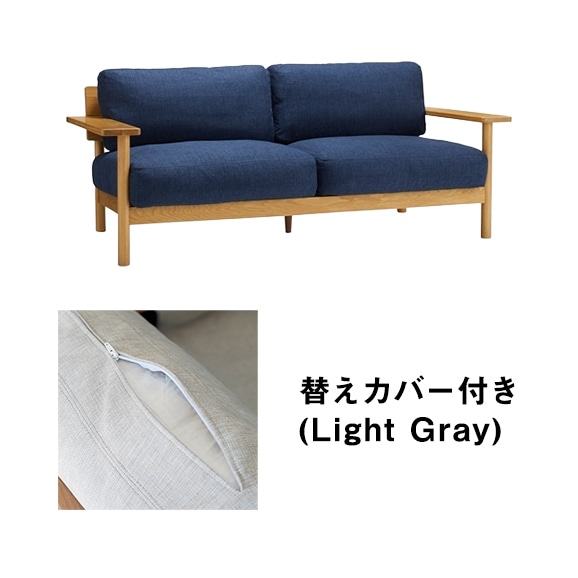 �y�ʐ^�z�y�J�o�[�v���[���g�z DIMANCHE SOFA (C3) Navy