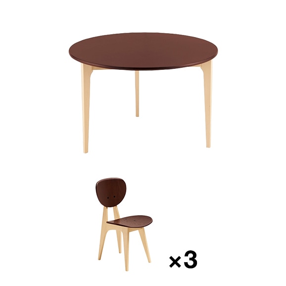 【写真】DINING TABLE、DINING CHAIR×3