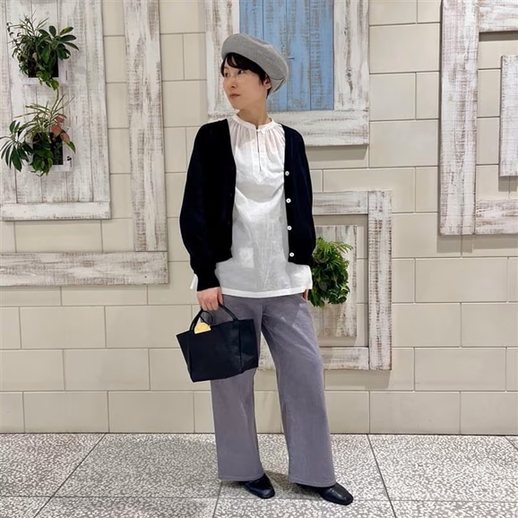 �y�ʐ^�z�y�g��160cm�zH& by POOL Cotton Cardigan Black