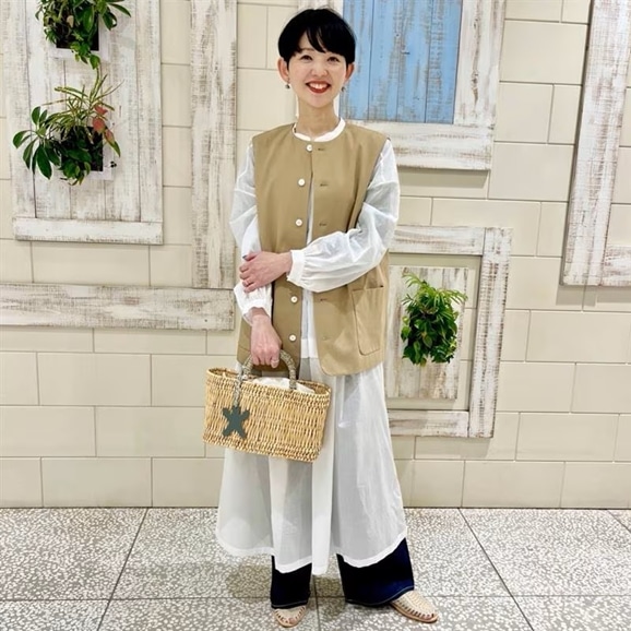 �y�ʐ^�z�y�g��162cm�zH& by POOL Vest Beige