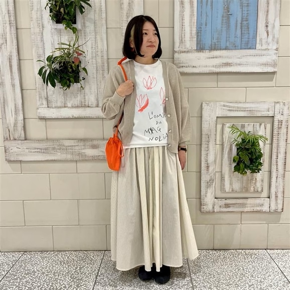 �y�ʐ^�z�y�g��159cm�zIDEE Dessin Tshirt L�fombre du Magnolia