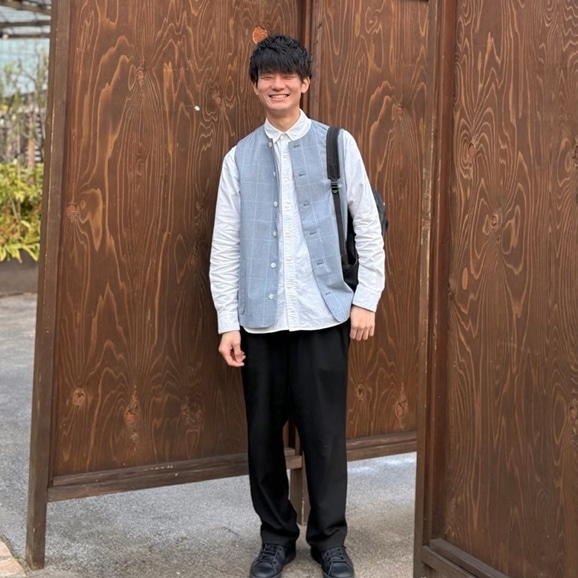 �y�ʐ^�z�y�g��170cm�zH& by POOL Vest Black Check