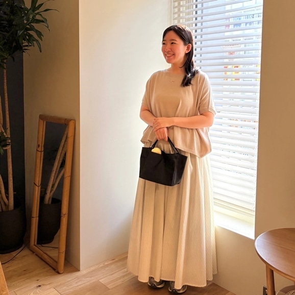 �y�ʐ^�z�y�g��154cm�zH& by POOL Cotton Pullover Knit Ivory