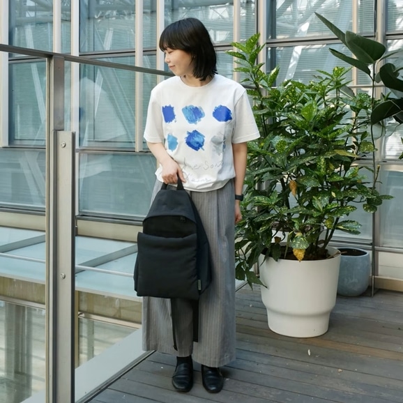 �y�ʐ^�z�y�g��162cm�zH& by POOL Pants Gray Stripe