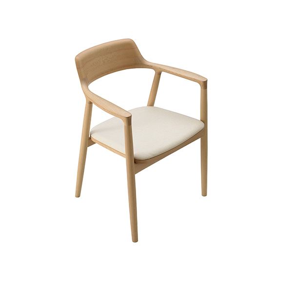 受注生産品】マルニ木工 HIROSHIMA ARM CHAIR Beech Gray M05