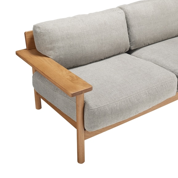 ☆【わけあり】 DIMANCHE SOFA (3) Light gray｜3人掛け｜IDEE SHOP Online