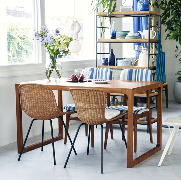 ☆MALUH DINING TABLE 1300 ANTON brown｜ダイニングテーブル｜IDEE