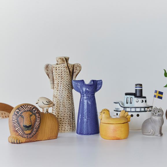 定番品】Lisa Larson Lion with Bird｜オブジェ｜IDEE SHOP Online