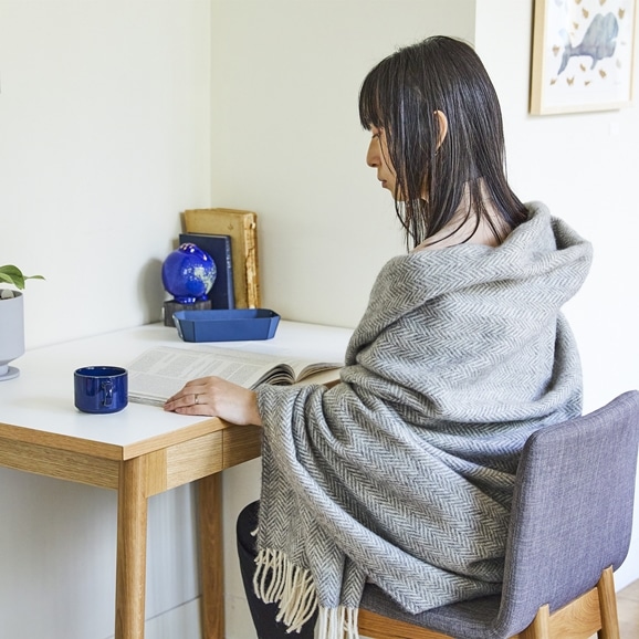 Silkeborg ブランケット 130×200 グレー|ブランケット|IDEE SHOP Online