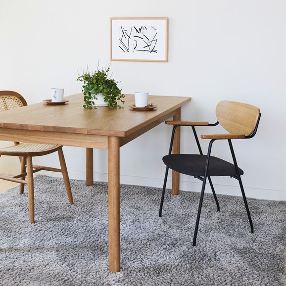 【美品】idee ジャンゴ アームチェア 受注生産品】DJANGO ARM CHAIR Black｜リビング・ダイニング