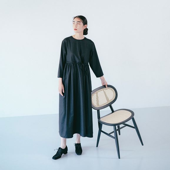 H& by POOL Gathered One-Piece Navy|ワンピース|IDEE SHOP Online H& by POOL Gathered One-Piece Navy|ワンピース|IDEE SHOP Online
