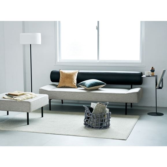 km イデー DIVANCO/ディヴァンコ ソファ 2から3人掛け 在庫品】DIVANCO SOFA Round Black × Light gray|3人掛け|IDEE