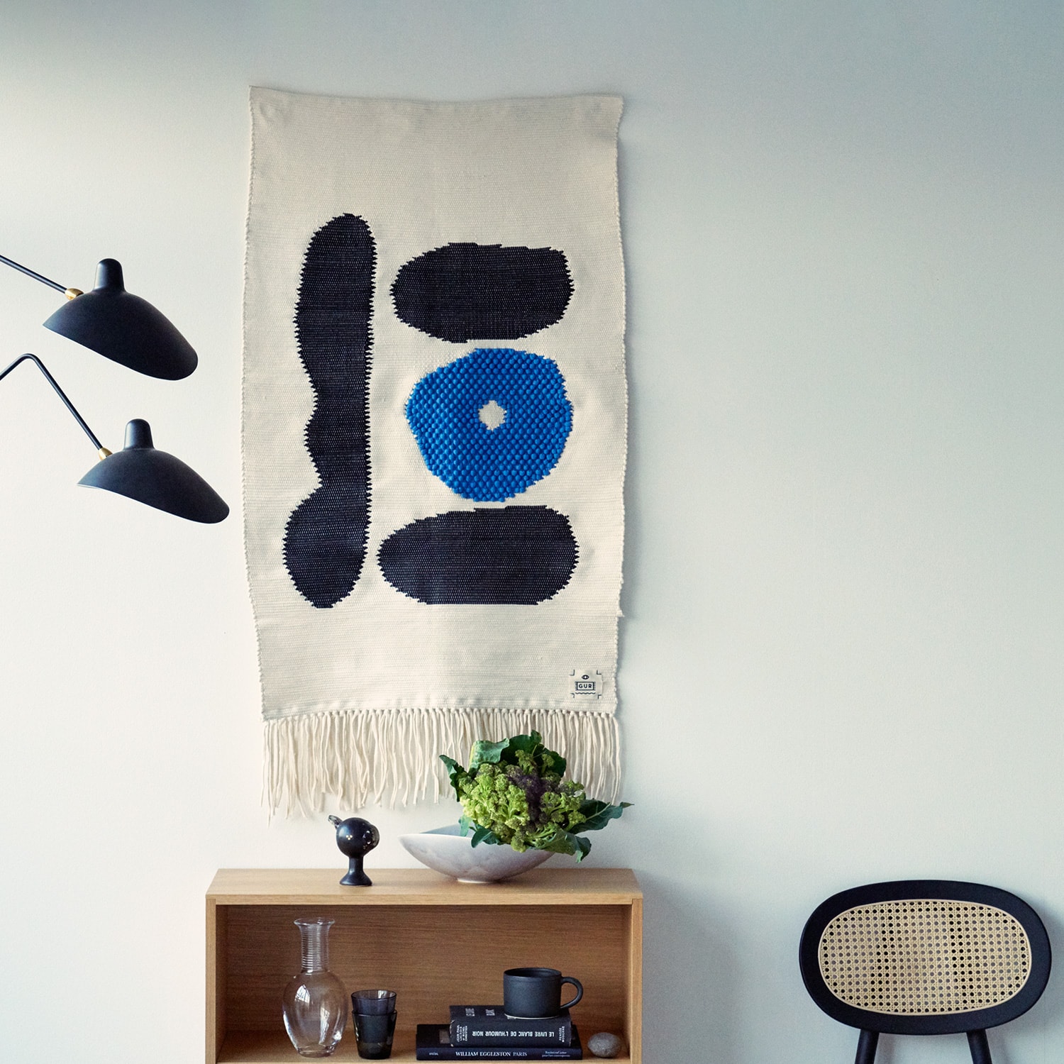 IDEE SHOP Online 【数量限定】GUR×柚木沙弥郎 4つのパン 70×120 ラグ・ファブリック