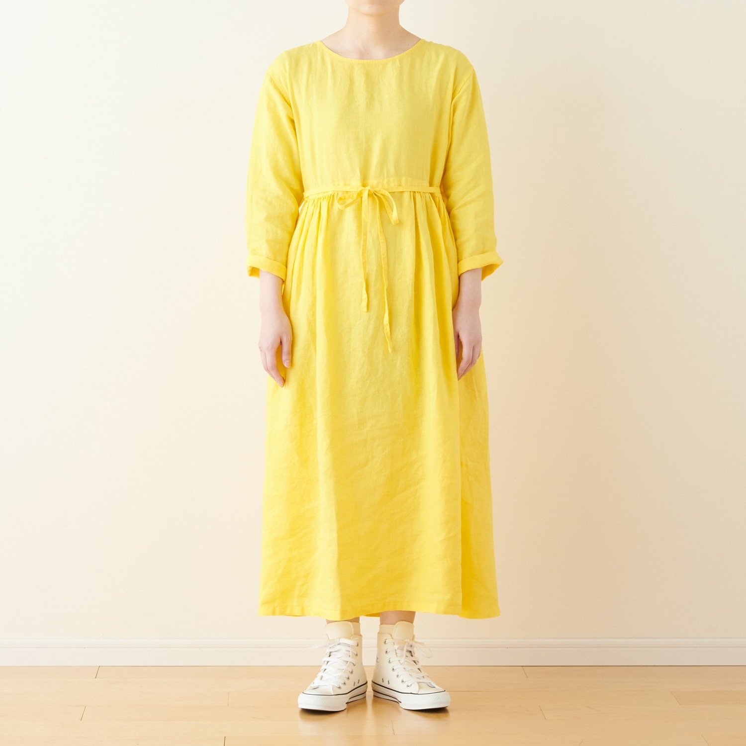 POOL いろいろの服 ギャザーワンピース ブラウン｜ワンピース｜IDEE 