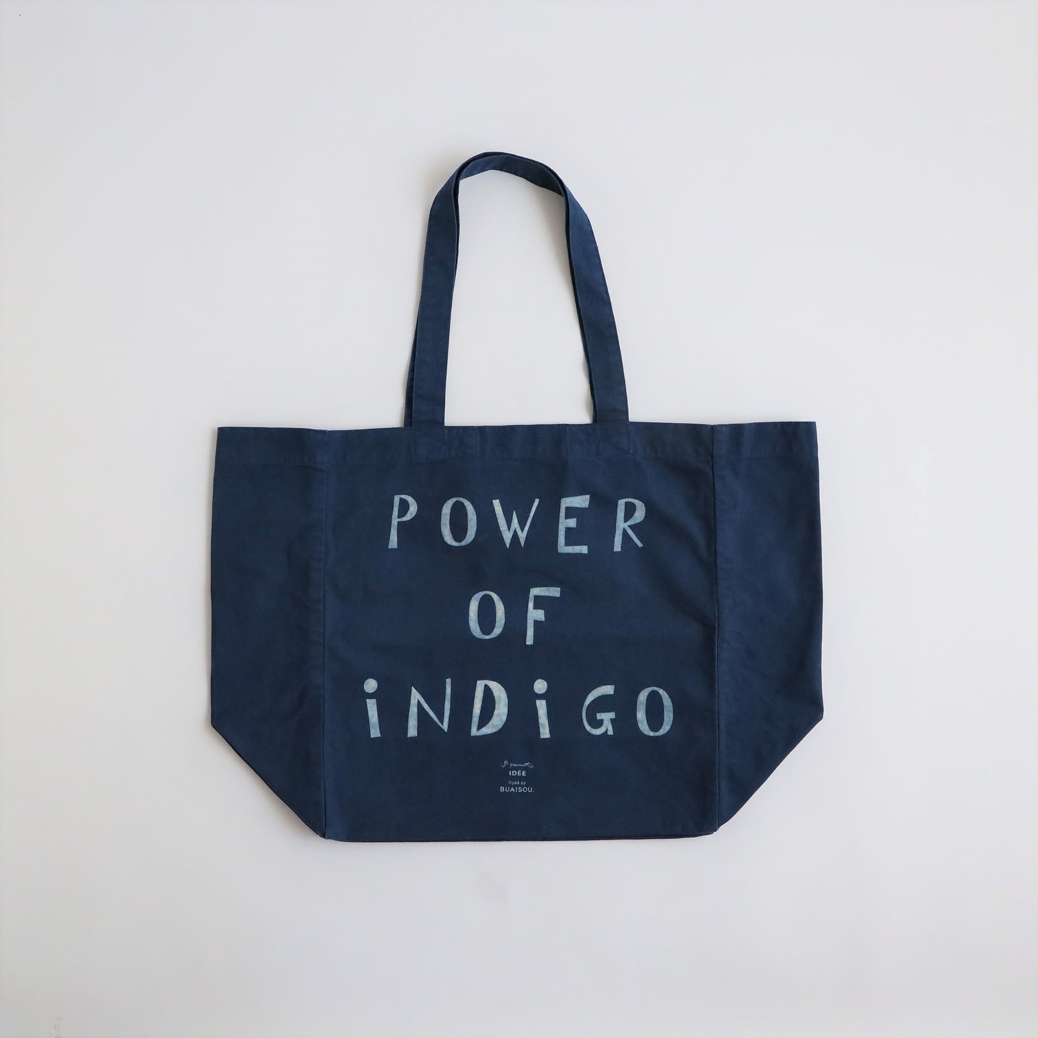 Indigo Embroidered Tote Bag