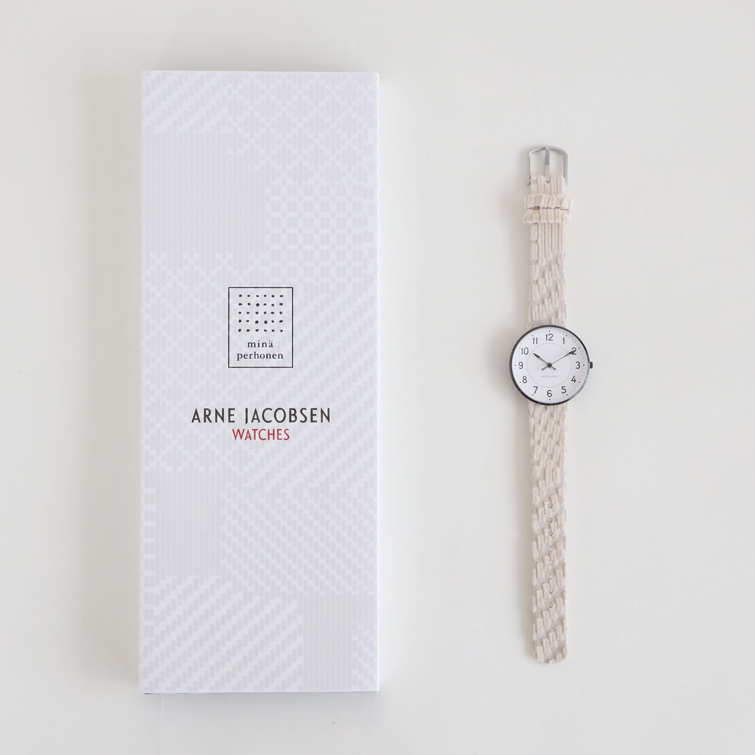 数量限定】Arne Jacobsen × mina perhonen 腕時計 STATION φ34mm 