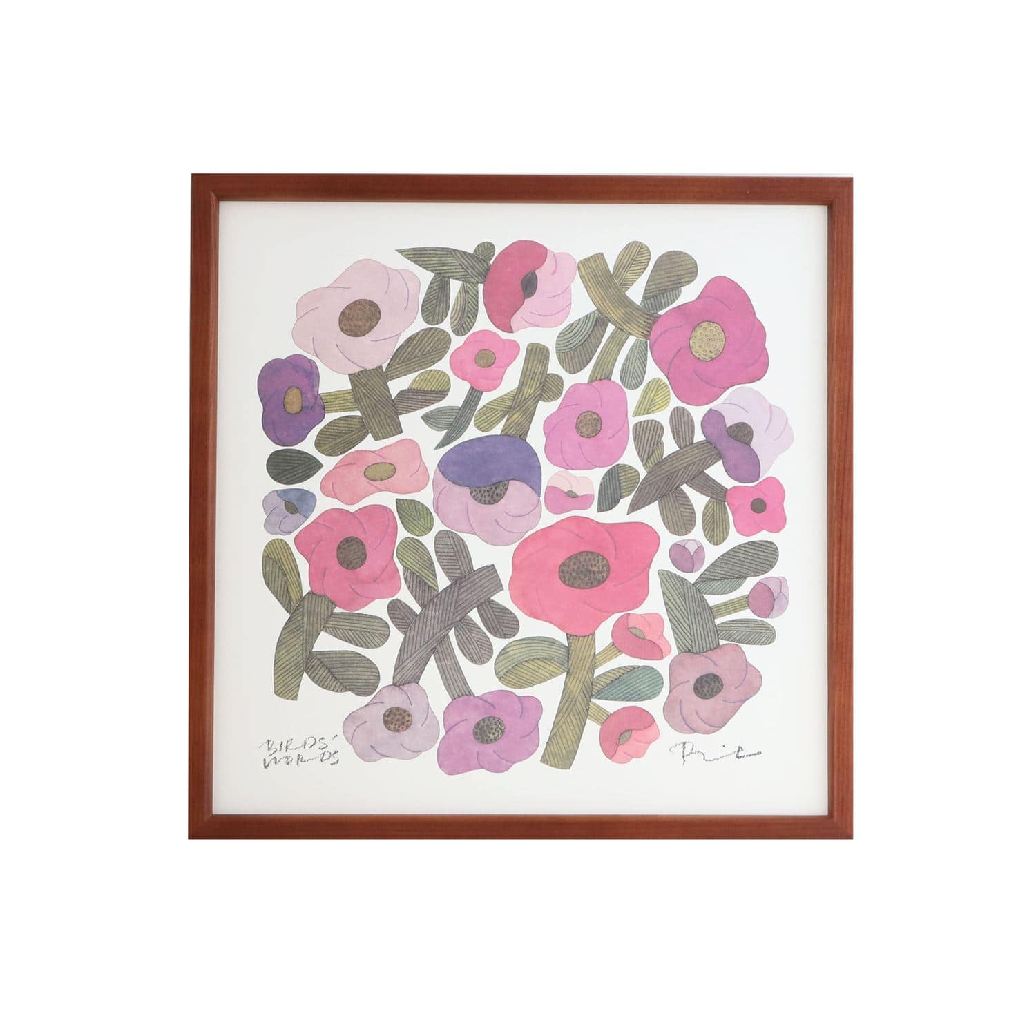 定番品】BIRDS' WORDS グラフィック アネモネ 30｜ポスター｜IDEE SHOP 