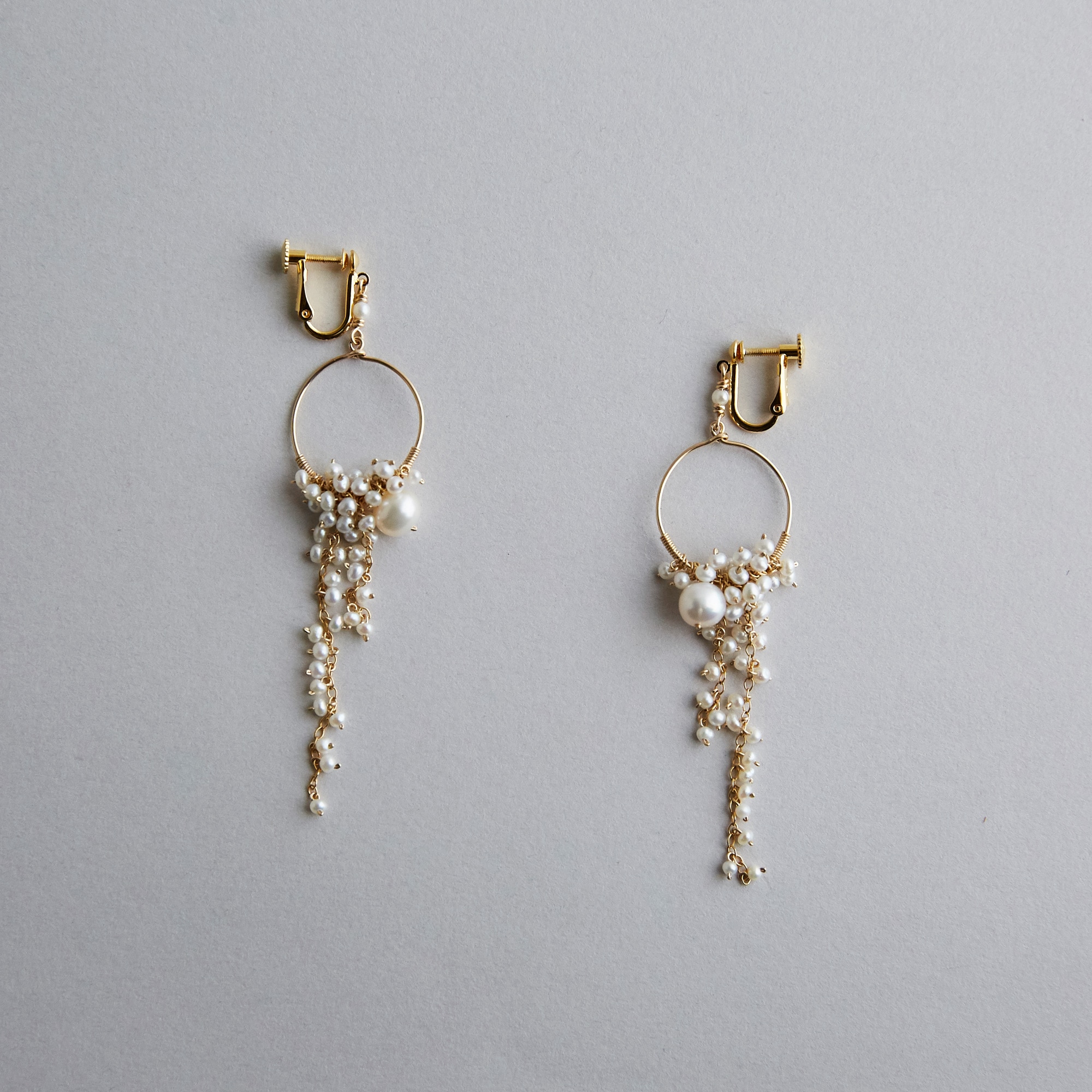 asumi bijoux shirotsumekusa long earring｜ピアス・イヤリング｜IDEE