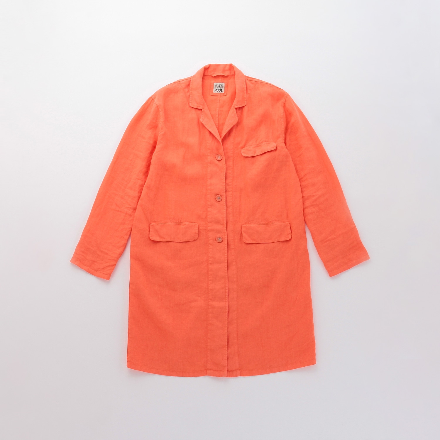 Idee Shop Online Pool いろいろの服 アトリエコート コーラルオレンジ ファッション