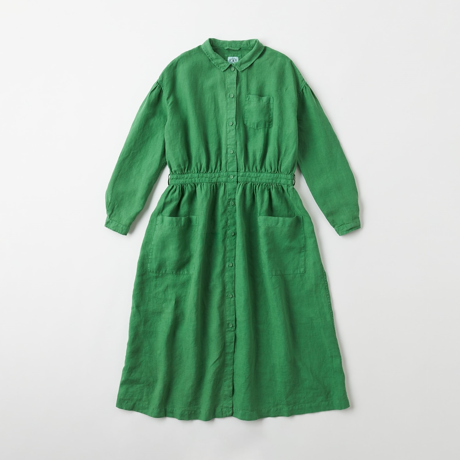 Idee Shop Online Pool いろいろの服 アトリエシャツワンピース グラスグリーン ファッション