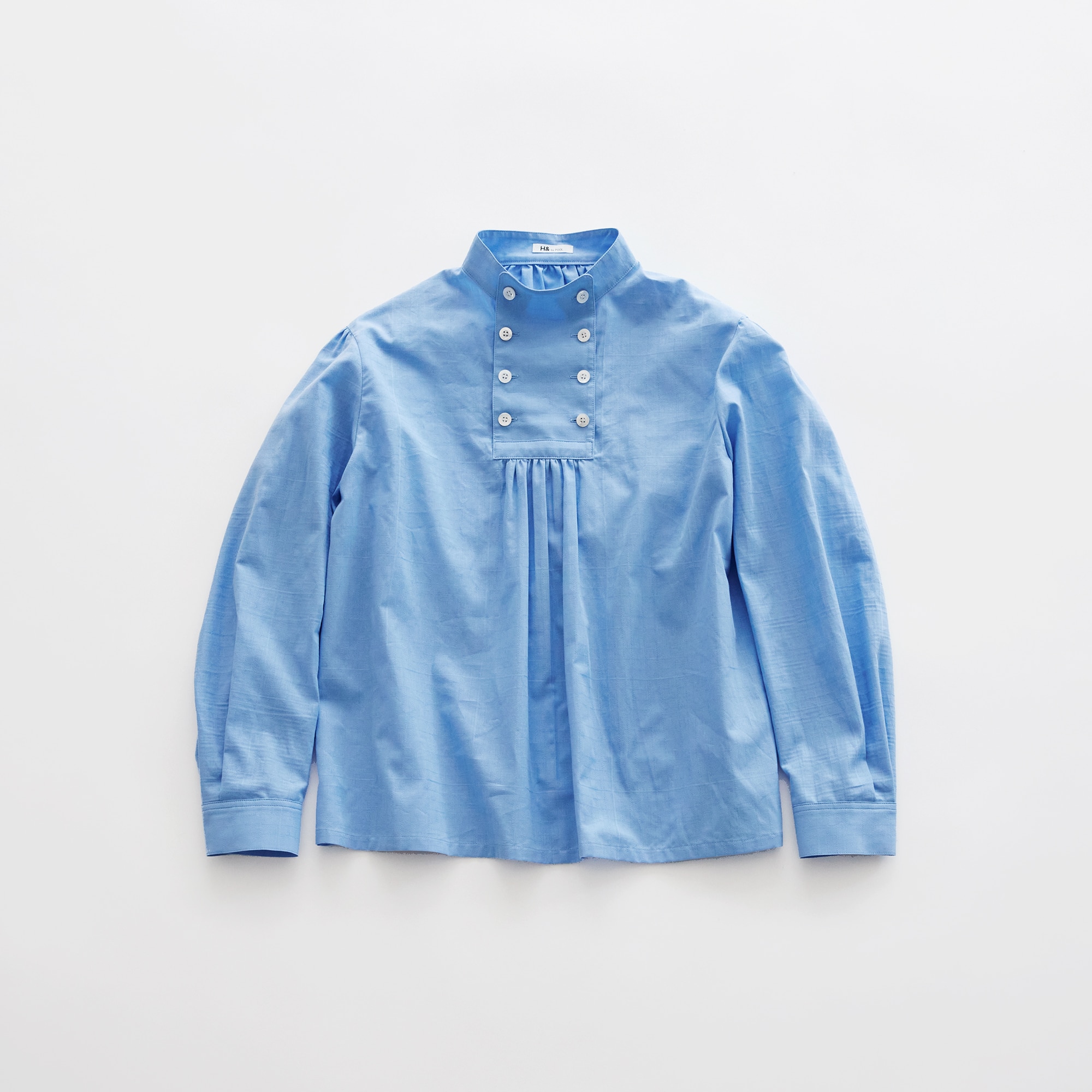 送料無料 通販 激安 ☆H& by Blue｜トップス Dobby Blouse Collar Stand-UP POOL シャツ/ブラウス(長袖/七分)