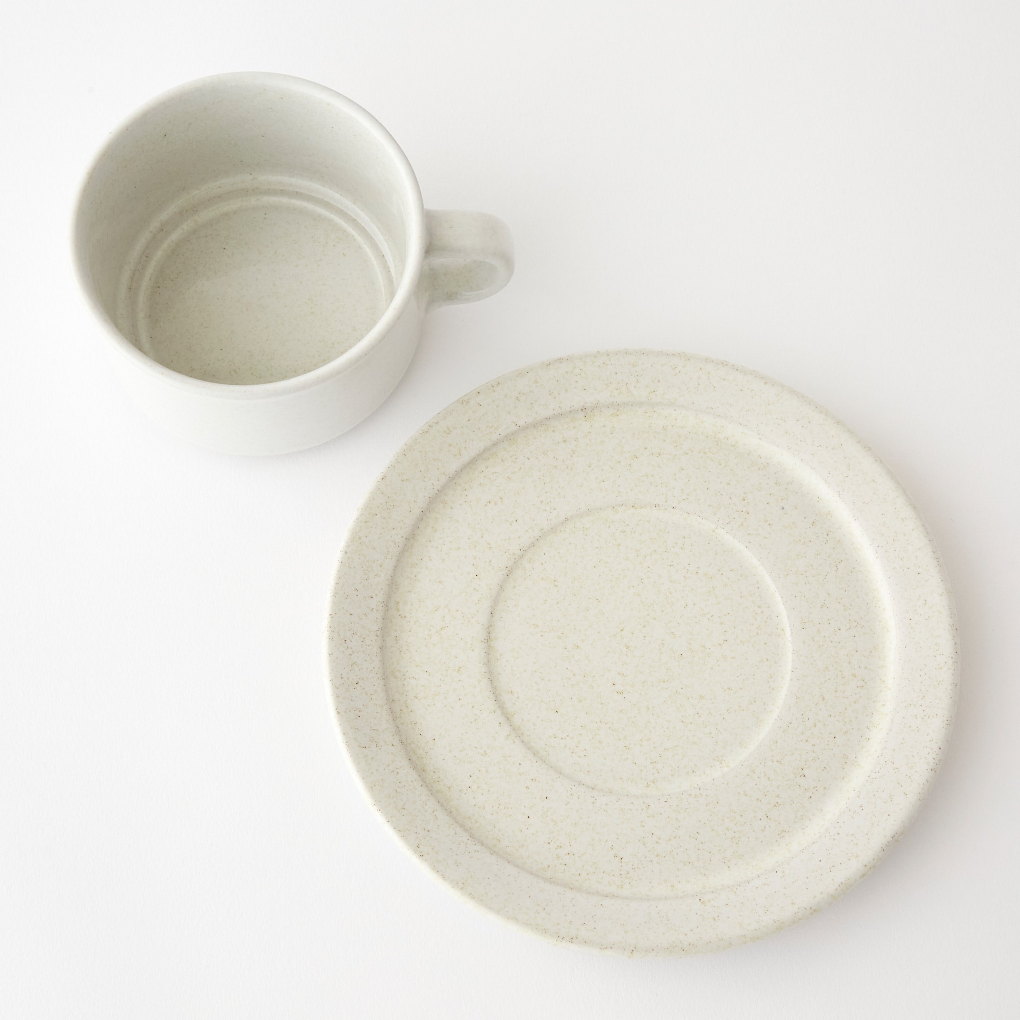 北欧Vintage食器 Hoganas HARD TEA CUP & SAUCER｜陶芸・ガラス作品 