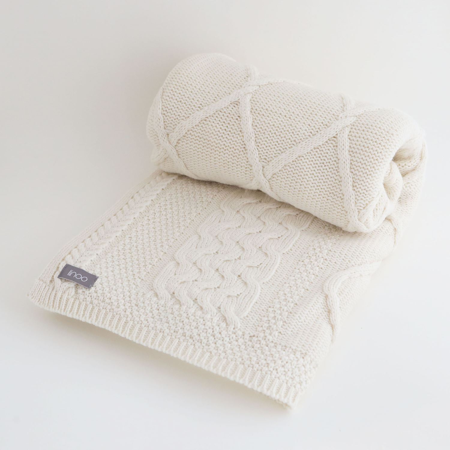 ☆linoo ブランケット エクリュ｜ブランケット｜IDEE SHOP Online