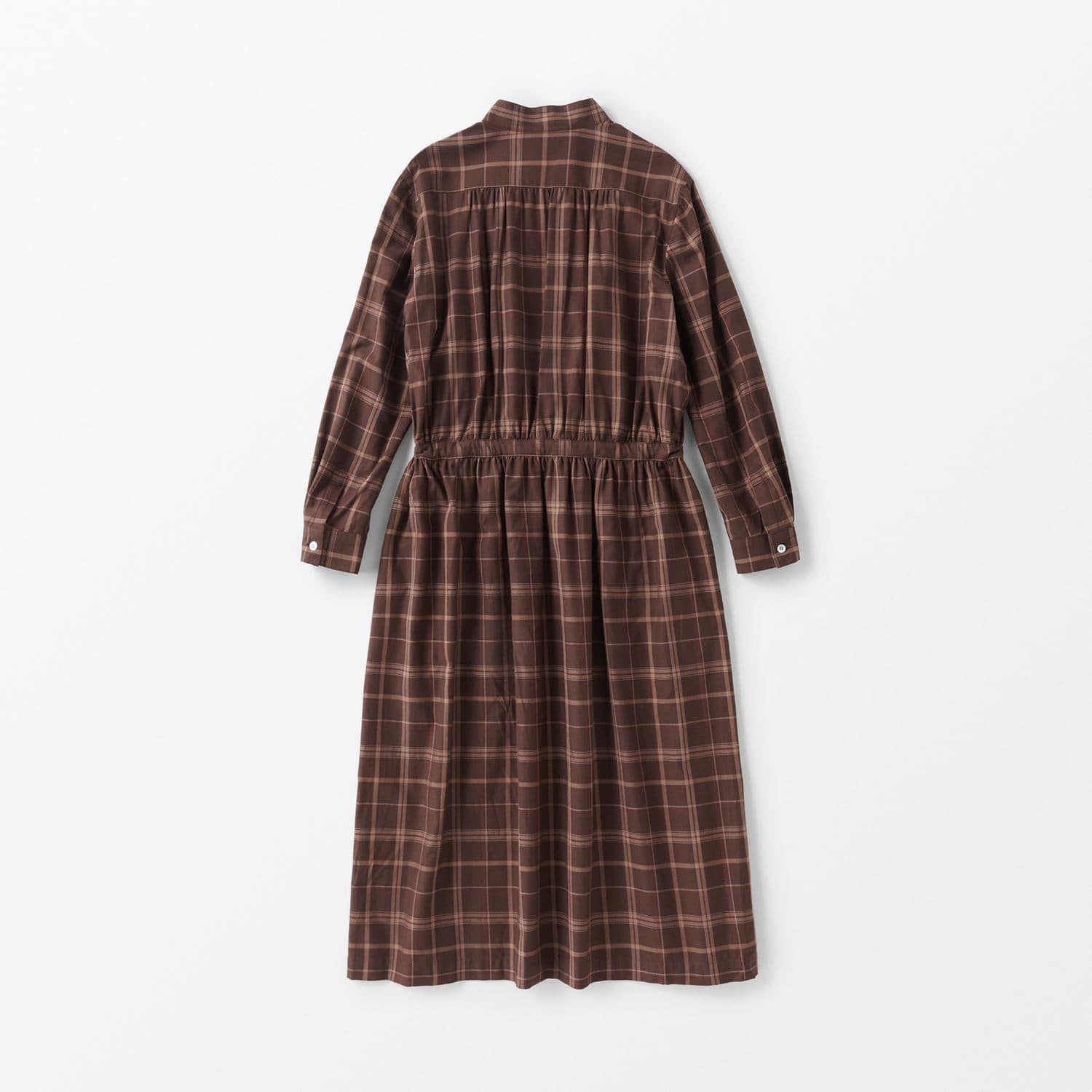 philme piping shirt one-piece brownワンピース