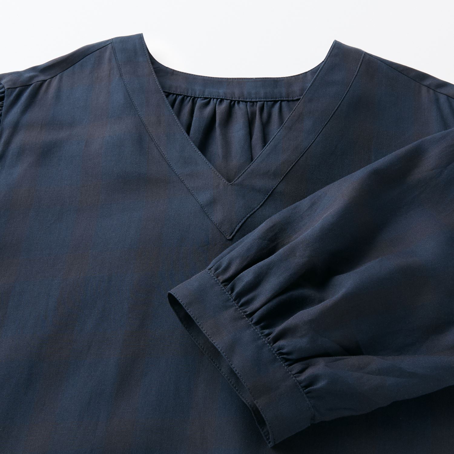 ☆H& by POOL V-neck One-Piece Patterned Brown｜ワンピース｜IDEE 
