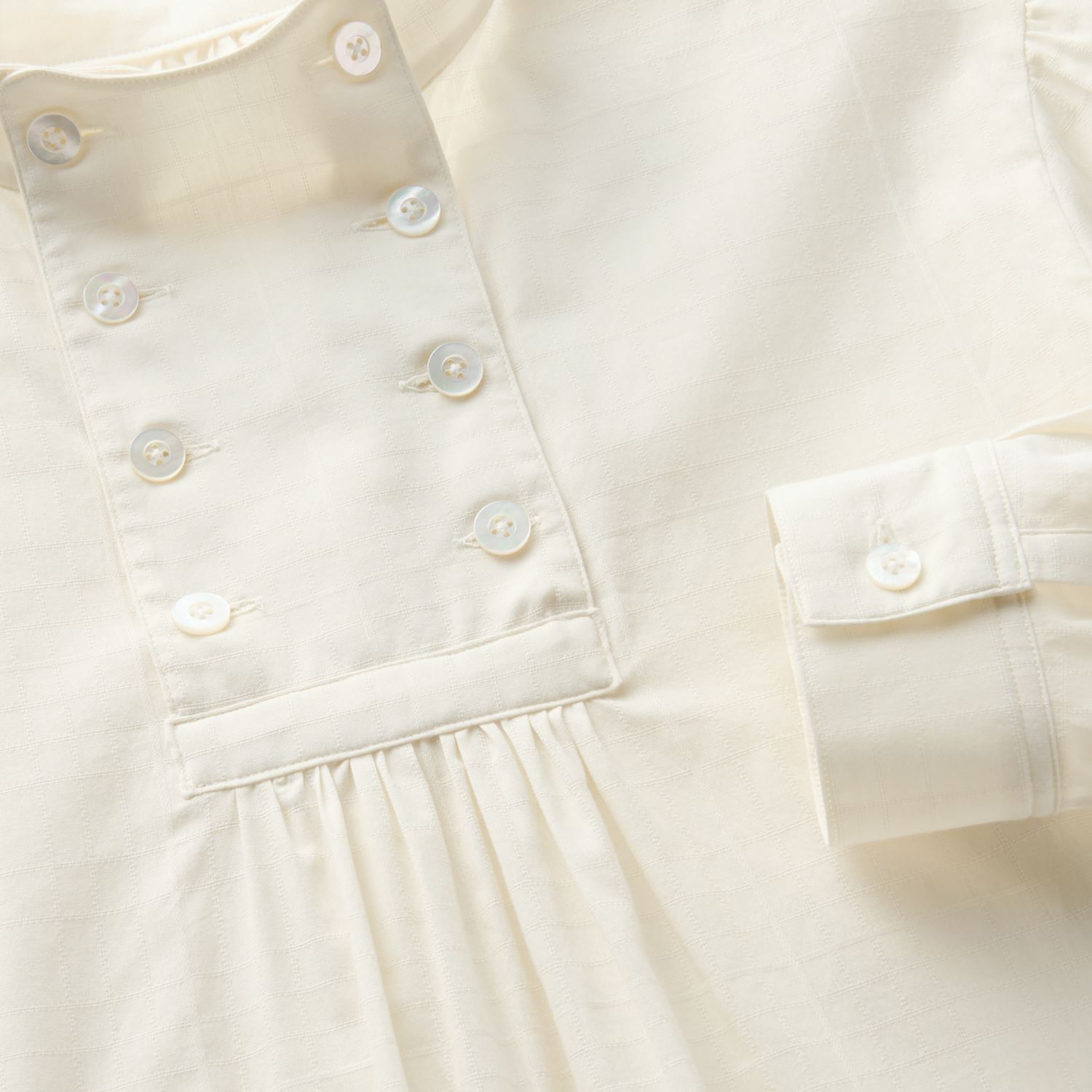 高評価！ Collar Stand-UP POOL by ☆H& Blouse Blue｜トップス Dobby シャツ/ブラウス(長袖/七分)