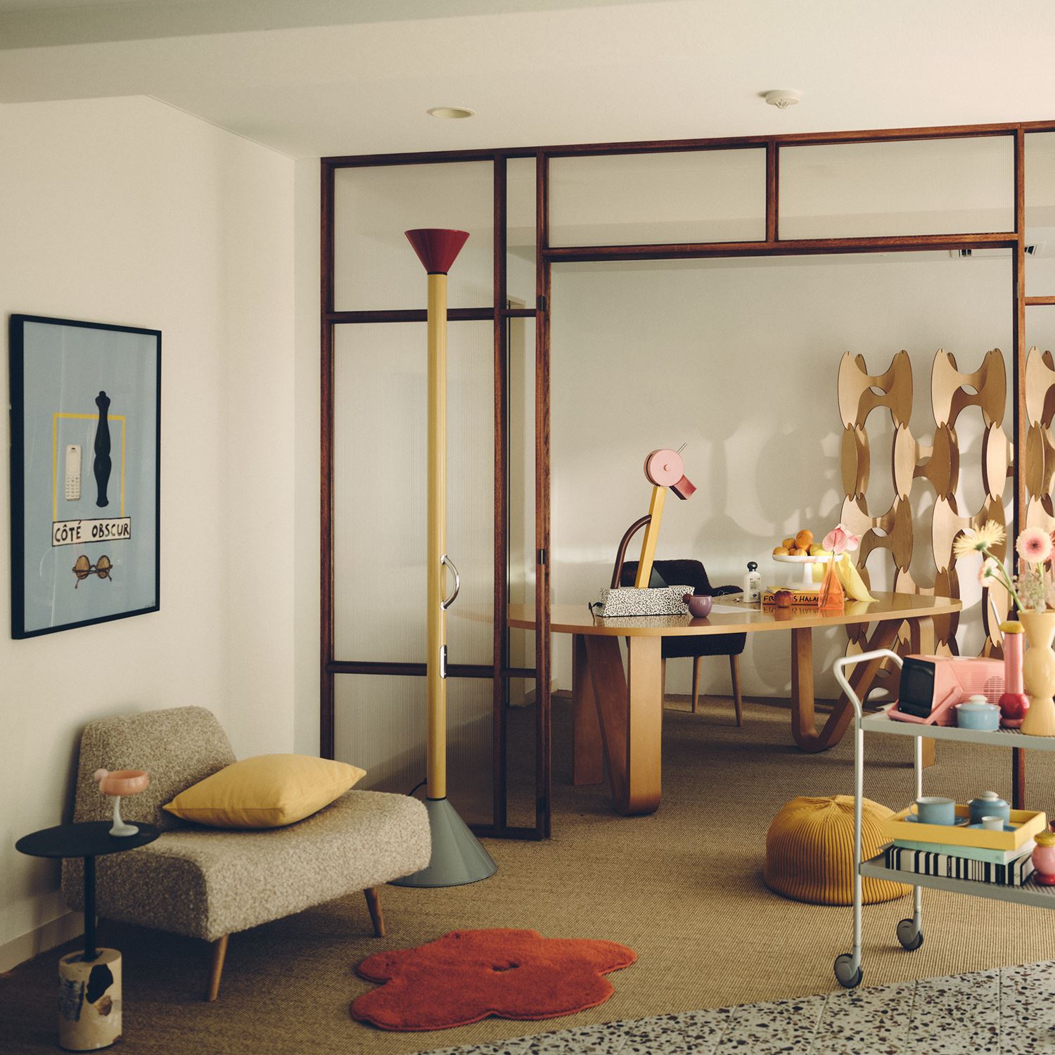 受注生産品】 CURVED PLYWOOD TABLE Natural｜ダイニングテーブル