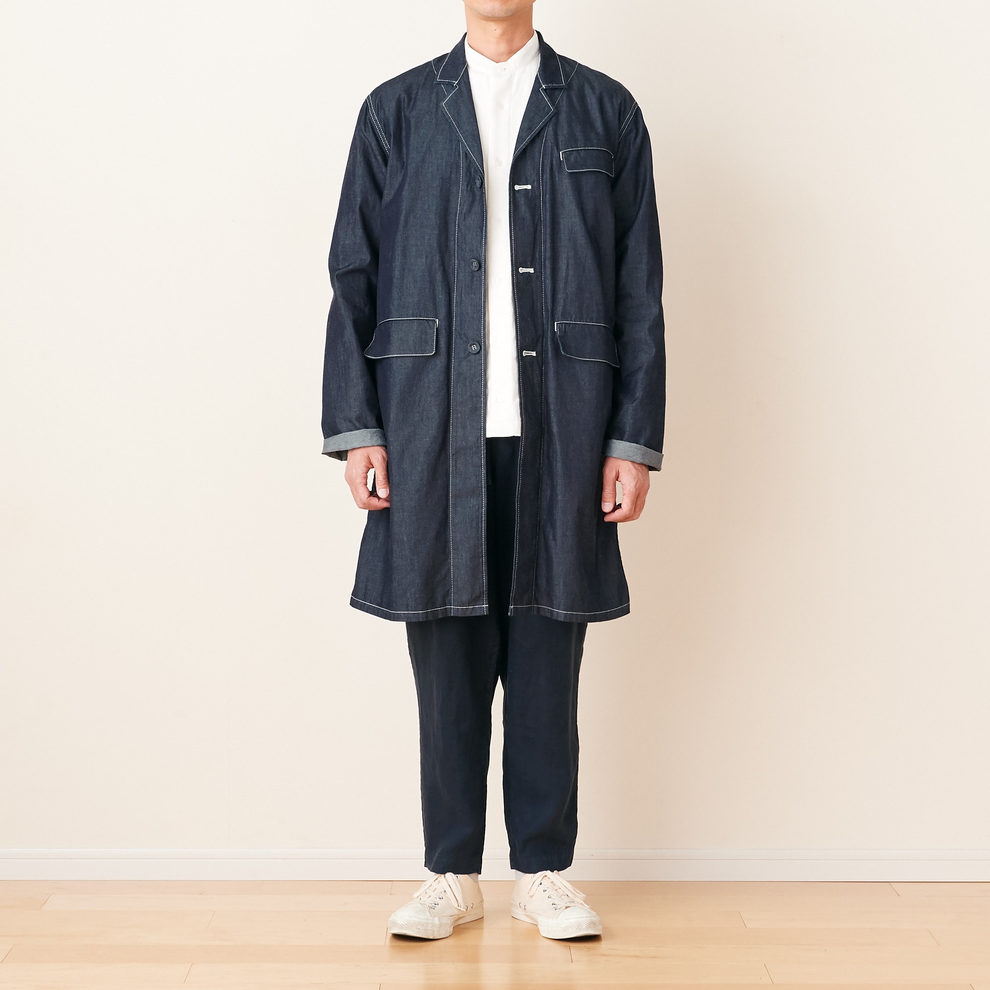 Idee Shop Online Pool いろいろの服 デニムアトリエコート ss ファッション
