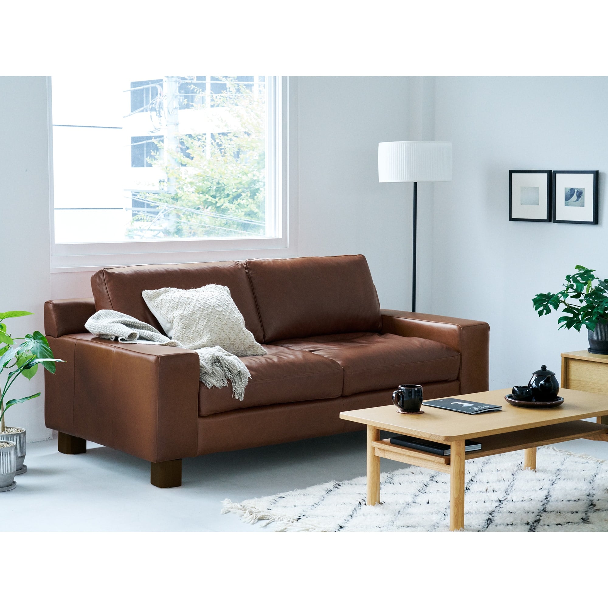 ☆SERIEUX SOFA 1900 Light chocolate｜3人掛け｜IDEE SHOP Online