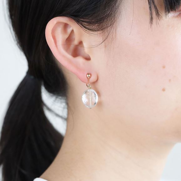 sai Earring Crystal Quartz｜ピアス・イヤリング｜IDEE SHOP Online