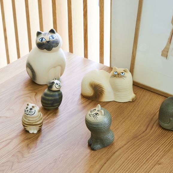 定番品】Lisa Larson Cat MIA Mini Brown｜陶芸・ガラス作品｜IDEE