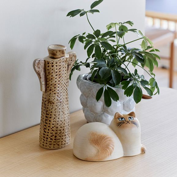 定番品】Lisa Larson Cats Maj White Brown｜オブジェ｜IDEE SHOP Online