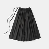 H& by POOL Gathered Skirt Black