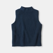 H& by POOL Cotton Knit Vest Top Navy