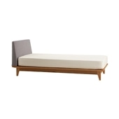 ASH OREILLER BED Single Light gray