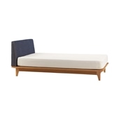 ASH OREILLER BED Semi-double Navy