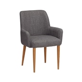 LIEVRE ARM CHAIR Gray Natural Legs