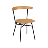 y݌ɕizFERRET CHAIR WOOD SEAT Black