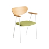 y݌ɕizDJANGO ARM CHAIR White frame × Basil