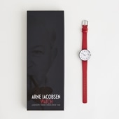 Arne Jacobsen 腕時計 STATION φ30mm レッド