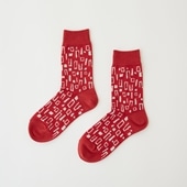 【IDEE TOKYO限定】柚木沙弥郎デザイン IDEE Daily Socks ブロック M