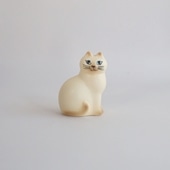 【定番品】Lisa Larson Cat MANS Mini White Brown
