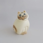 yԕizLisa Larson Cat MIA White Brown Medium