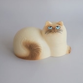 yԕizLisa Larson Cat Maj White Brown
