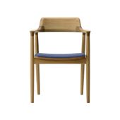 y󒍐Yiz}j؍H HIROSHIMA ARM CHAIR Oak Blue M02